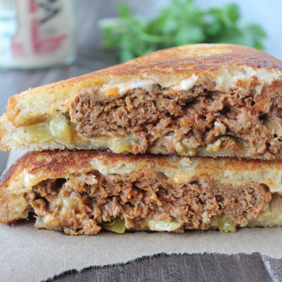 Taco Turkey Patty Melt