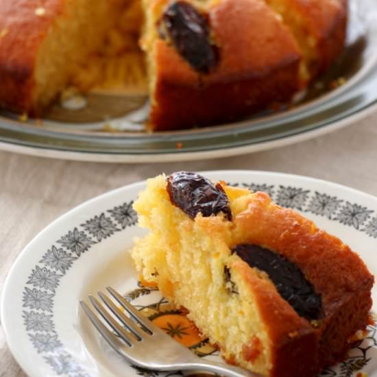 Orange & Date Syrup Cake