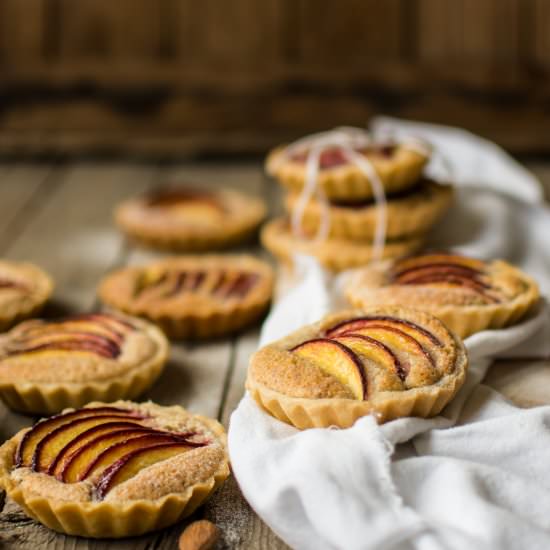 Peach tartlets