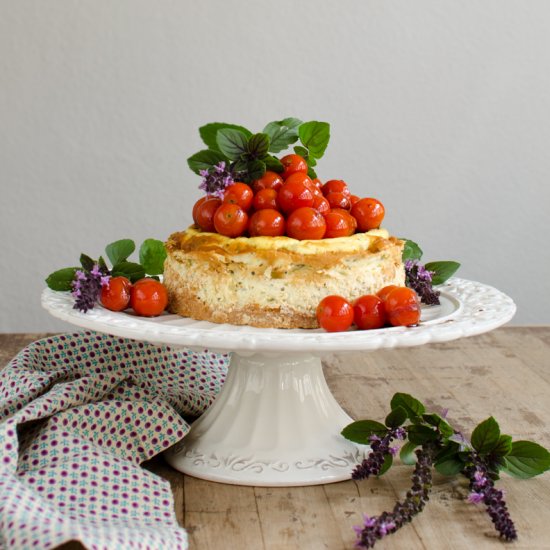 Savory Goat Cheesecake