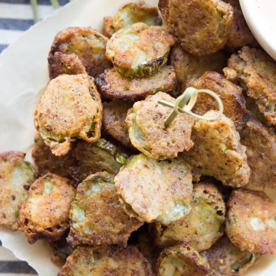 Paleo Fried Pickles