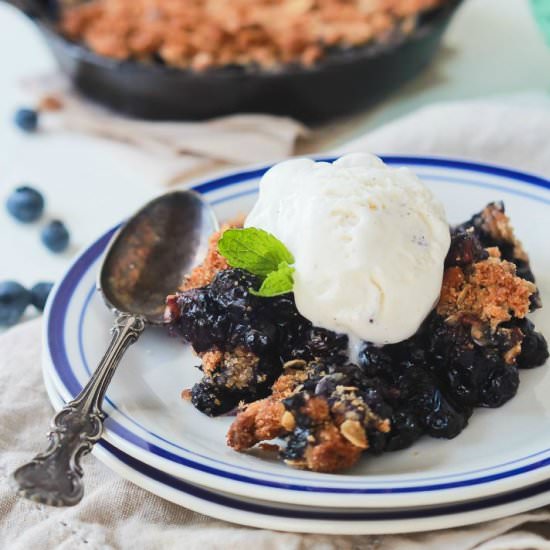 Ginger Blueberry Crisp