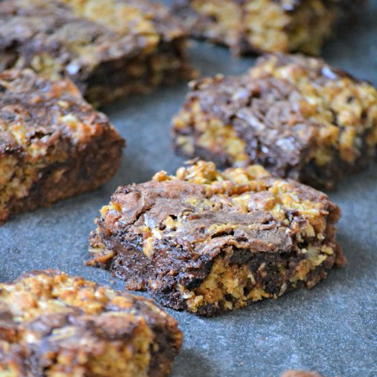 Brownie Oatmeal Cookie Bars