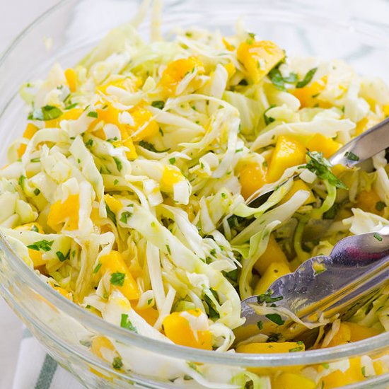 Clean Eating Mango Slaw