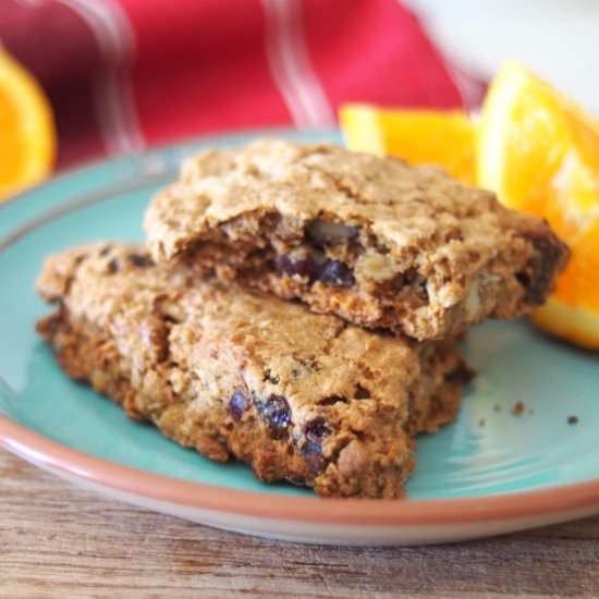 Oat Date Scones with Orange Zest