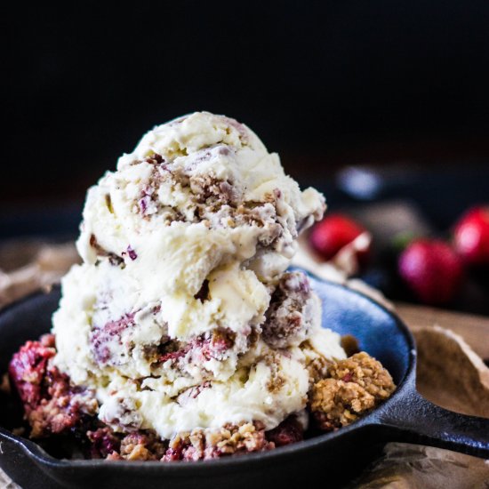 Berry Crumble Ice Cream