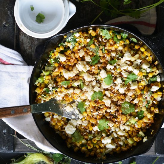 Skillet Mexican Street Corn