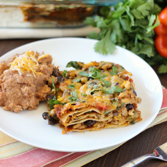 Tex-Mex Enchilada Casserole