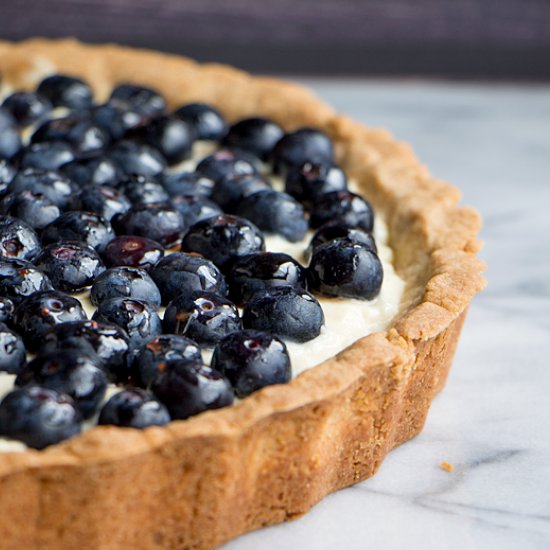 Blueberry Lemon Custard Tart