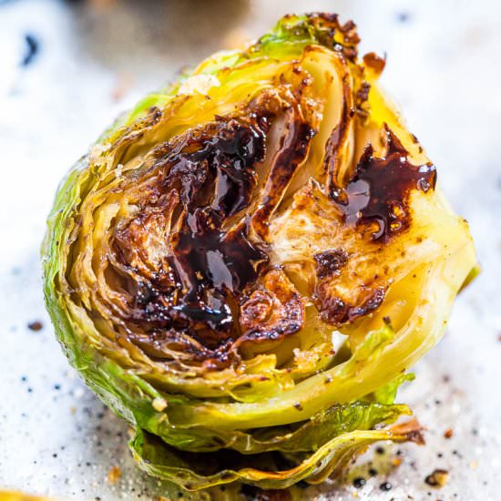 Balsamic Roasted Brussels Sprouts