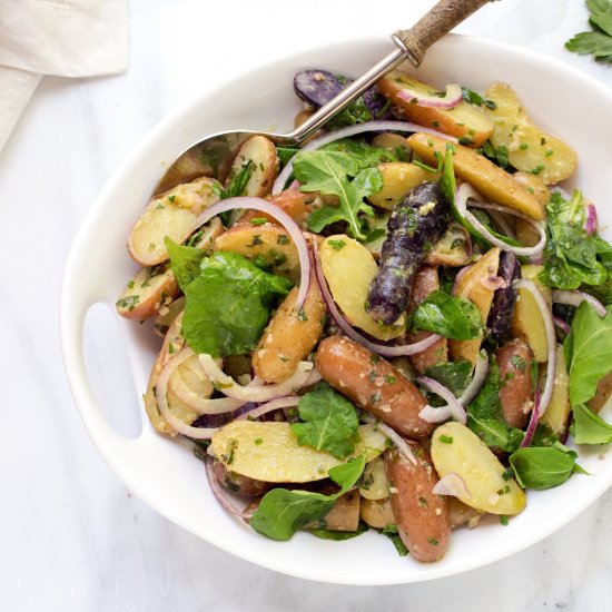 French Potato Salad with Arugula