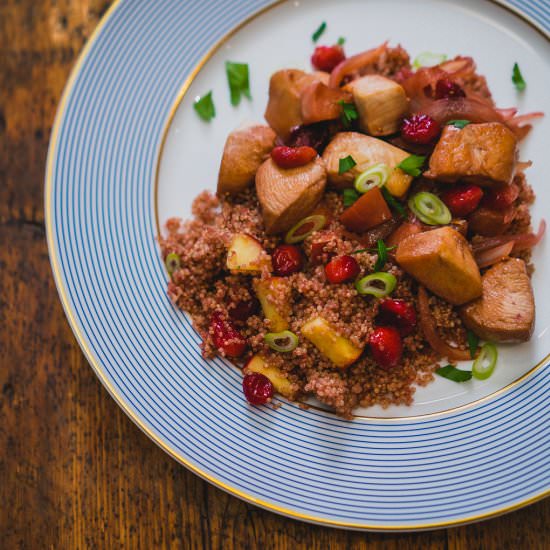 Cranberry&Apple Chicken with Quinoa