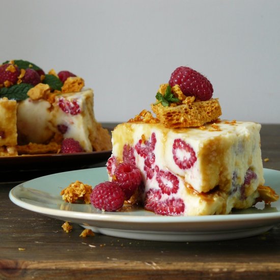 White Chocolate-Raspberry-Honeycomb