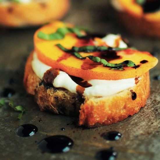 Peach Bruschetta