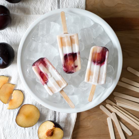 Rooibos + Honey Roasted Plum Pops