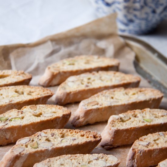 Almond and Pistachio Biscotti