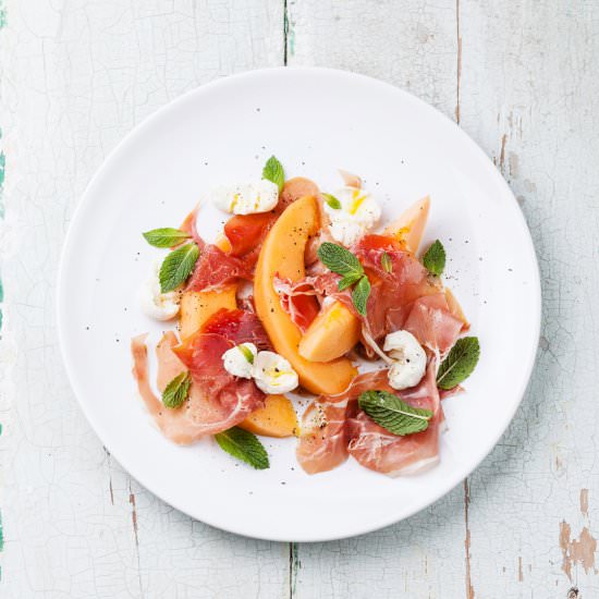 Prosciutto, Melon & Mint Salad