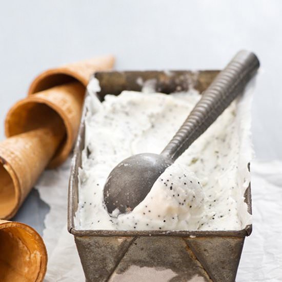 Lemon Poppy Seed Ice Cream