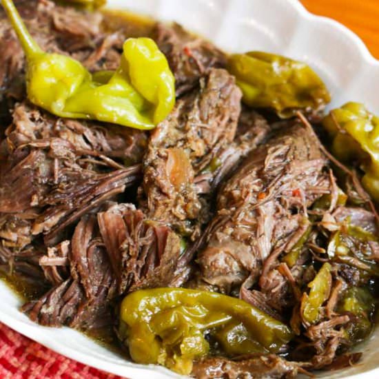 Crockpot Pepperonconi Pot Roast