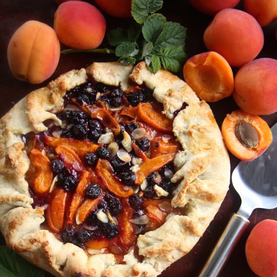 Apricot Blueberry Galette