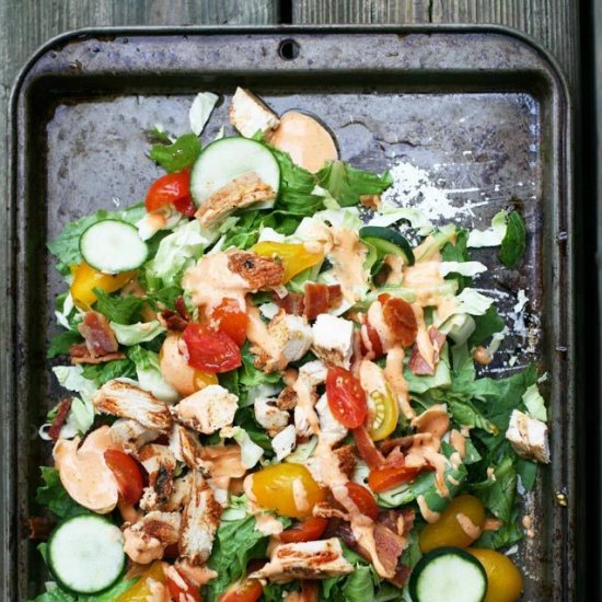 Paleo Chicken BLT Salad