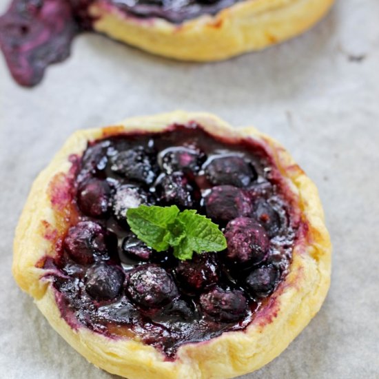 Blueberry & Lemon Curd Galettes