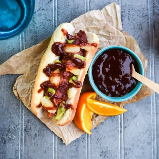 Bacon Wrapped Aloha Dogs & BBQ