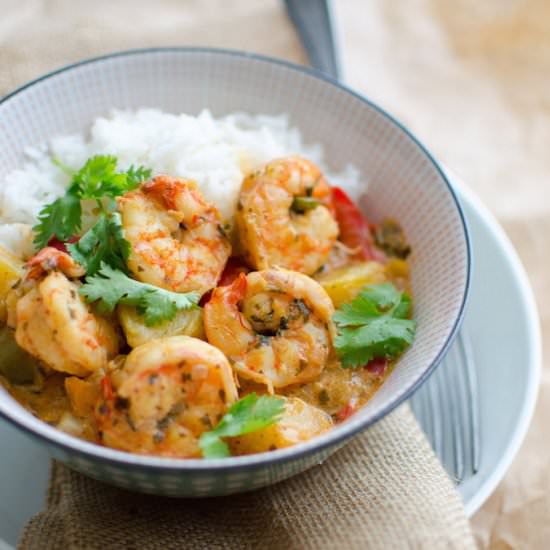 Coconut and Pineapple Shrimps