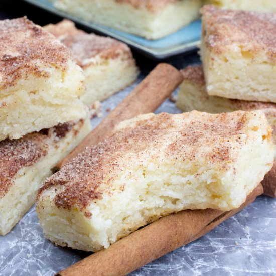 Snickerdoodle Blondie Bars