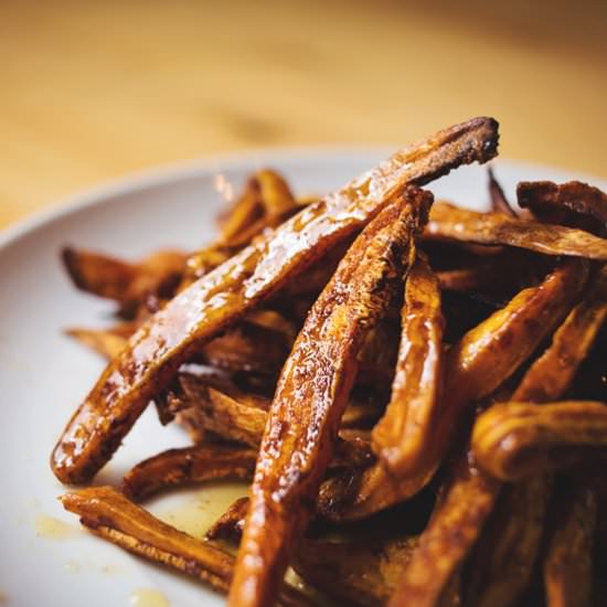 Honey Drizzled Sweet Potato Fries