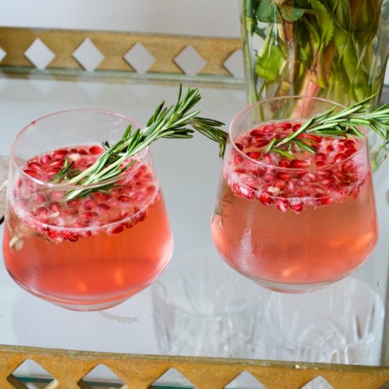 Rosemary Pomegranate Sparkler