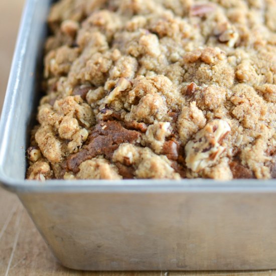 Pumpkin Pecan Streusel Bread