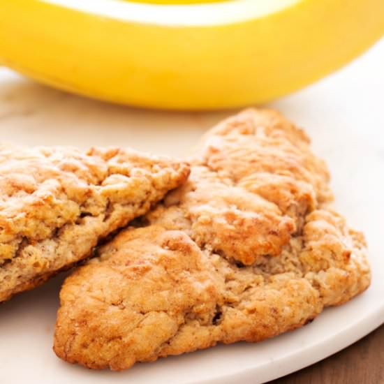 Banana Oat Scones