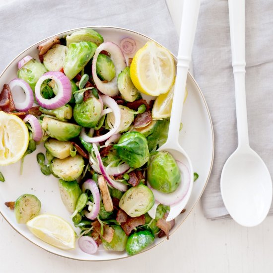 Brussel Sprout Salad With Bacon