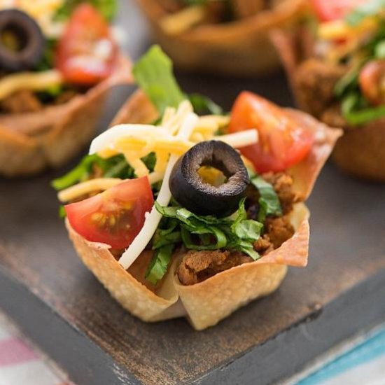 Mini Turkey Taco Salads