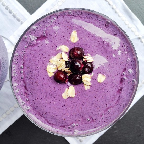 blueberry oatmeal smoothies