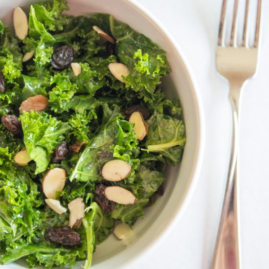 5 Minute Lemon Kale Salad