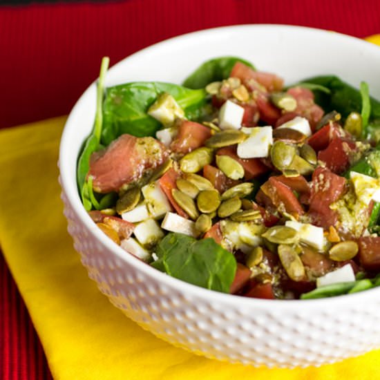 Spinach Caprese Salad