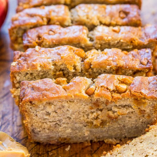 Peanut Butter Apple Banana Bread