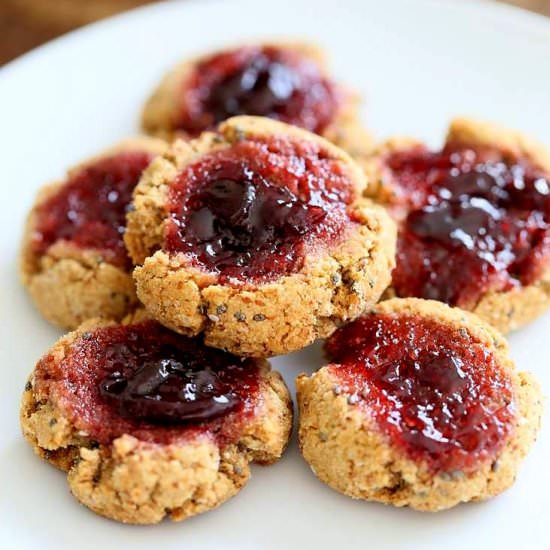 Cherry Almond Thumbprints