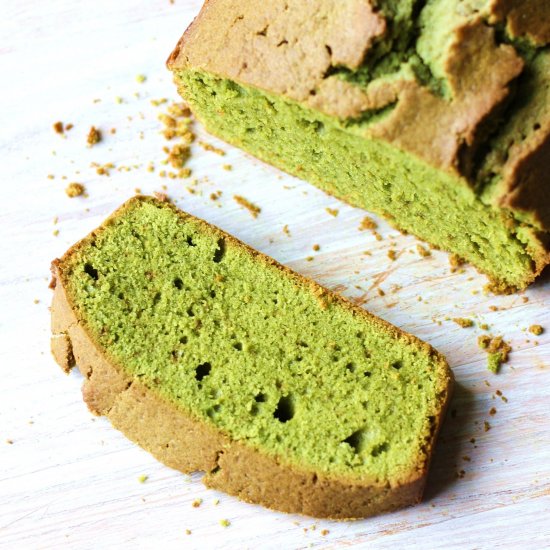 Matcha duck-egg Madeira cake