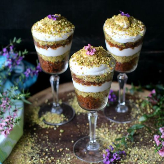 Vegan Carrot Halwa Trifle