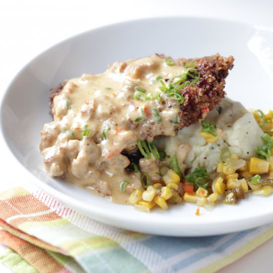 Country Fried Steak & Sausage Gravy