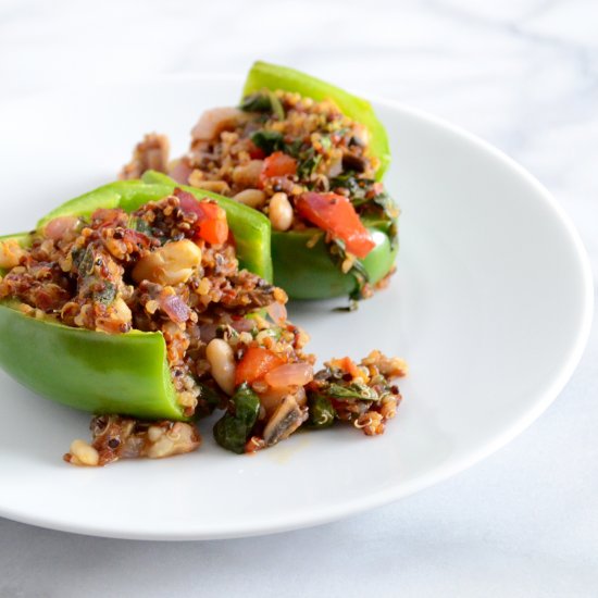 Quinoa and Veggie-stuffed Peppers