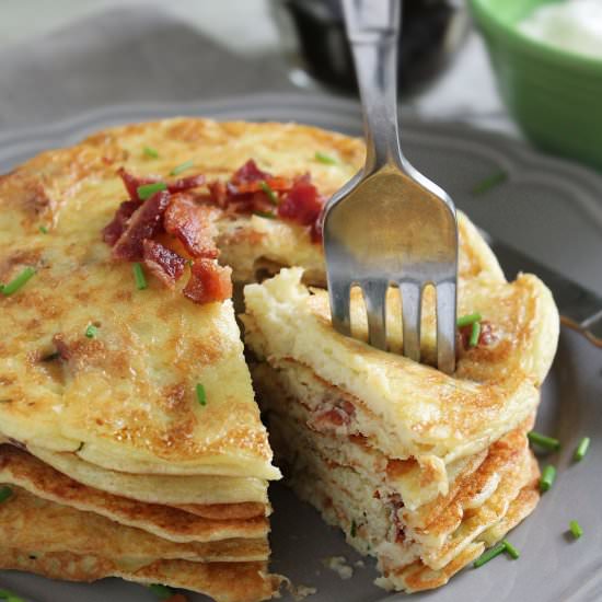 POTATO & BACON PANCAKES