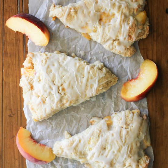 Peaches & Cream Scones