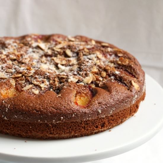 Plum and Almond Spelt Cake