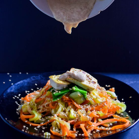 Asian Carrot & Zucchini Noodles