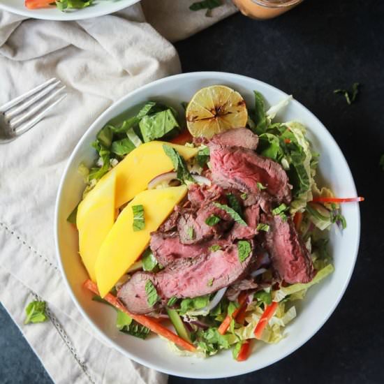 Thai Steak Salad with Spicy Peanut