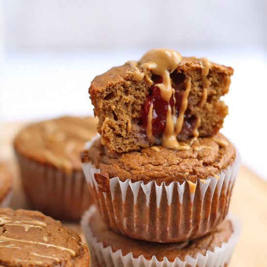 Grain-Free PB & J Muffins